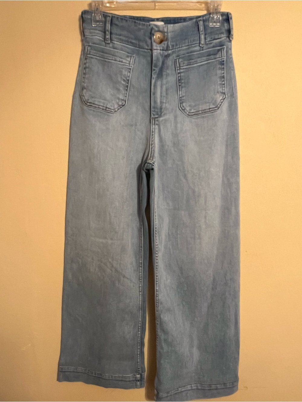 Maeve Light Blue Wide-Leg Jeans